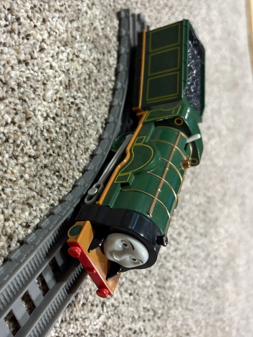 Thomas Friends TrackMaster Emily Green Tender Motorized WORKS